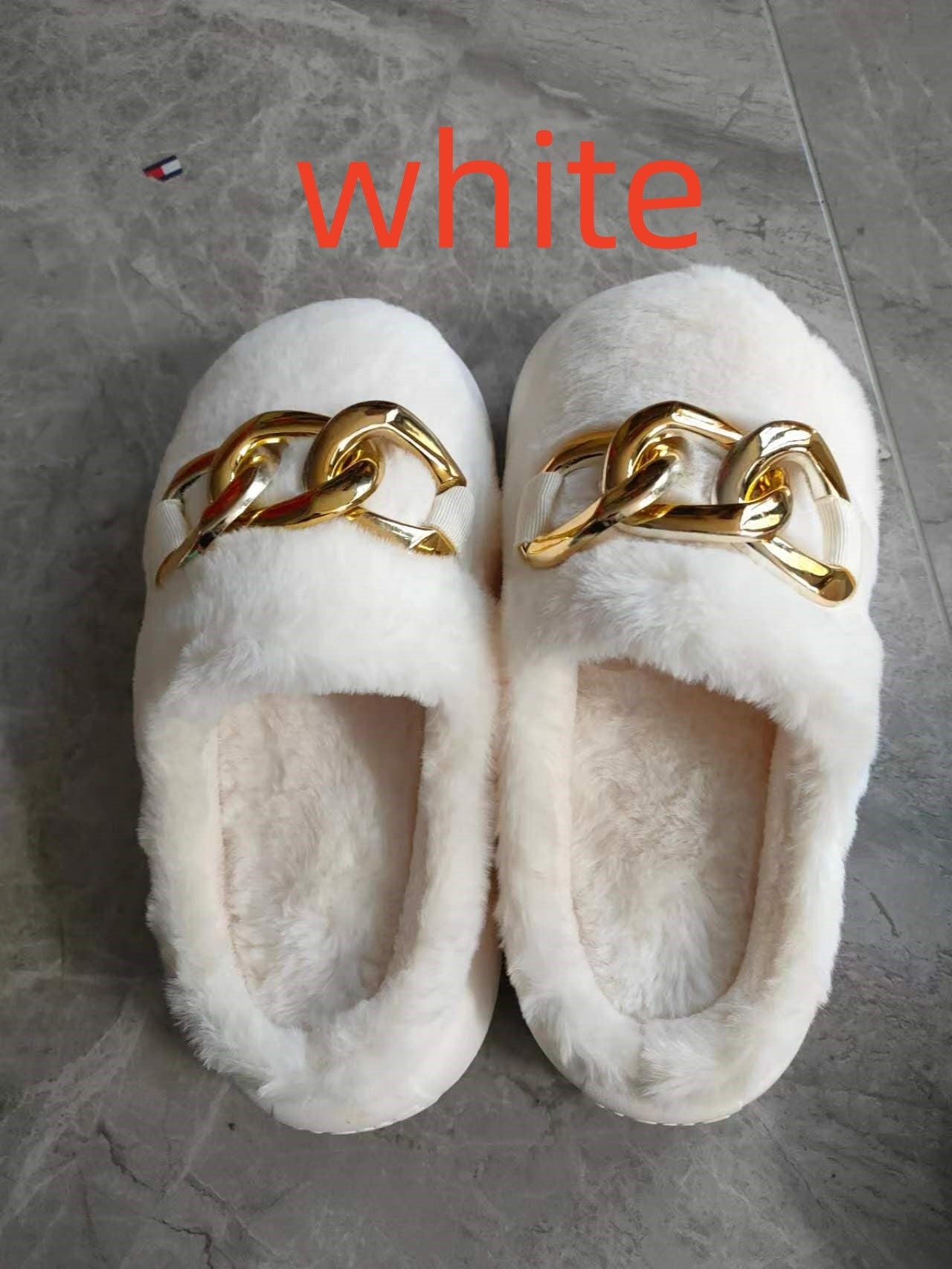 Bunny Hair Baotou Plush Warm Home Slippers