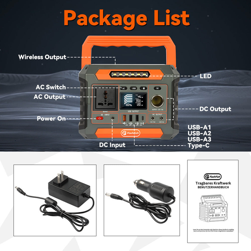 Portable Outdoor Power Supply 260W Mobile Power Supply