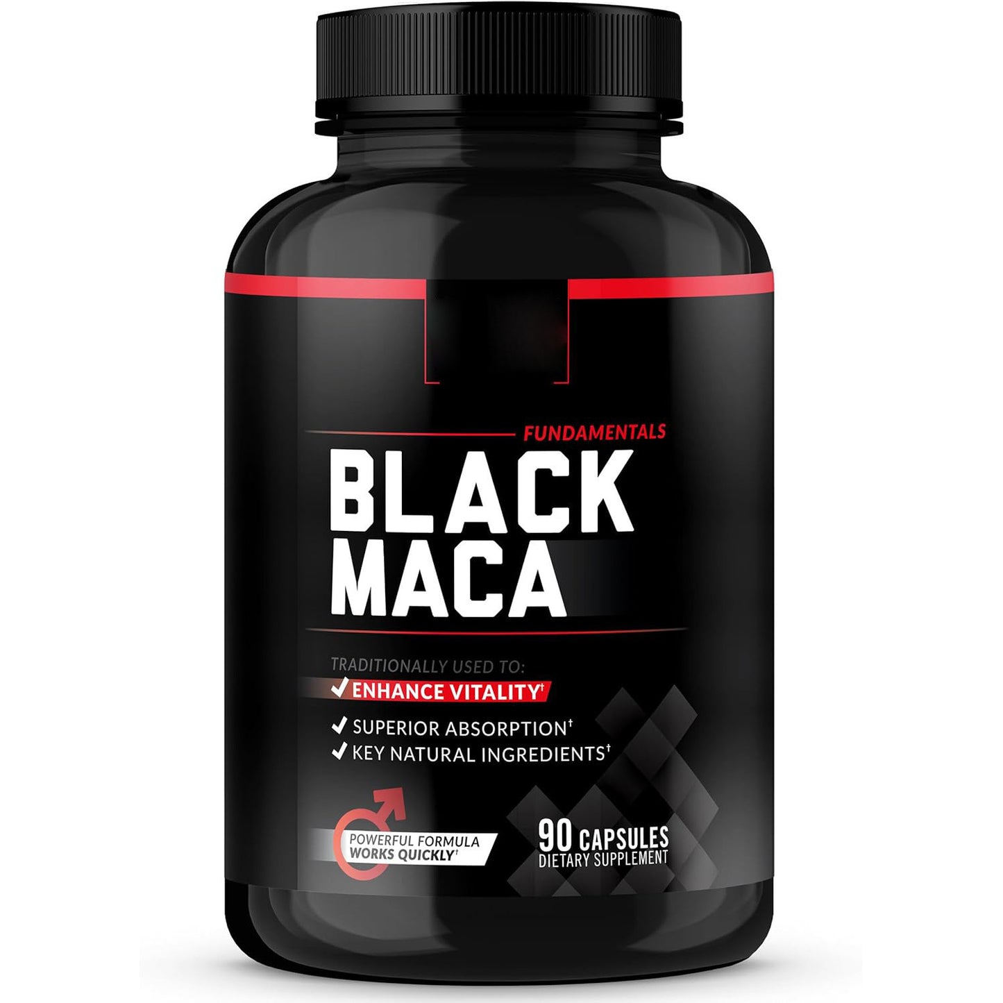 Men's Black Maca Capsules [7 bottles]