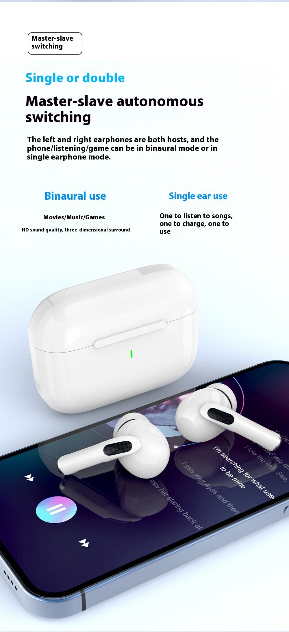 Bluetooth Headset A5 Series Full-function Configuration In-ear [6 sets]