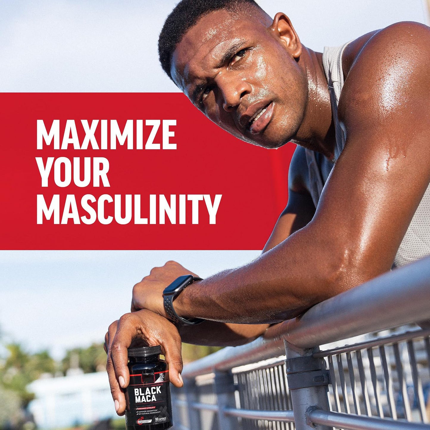 Men's Black Maca Capsules [7 bottles]